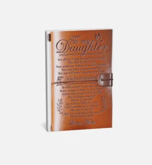 Daughter gift from mom leather writing journal Daughter gift from mom leather writing journal